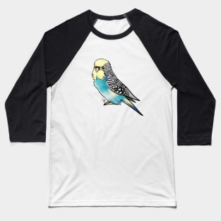 Bird - Budgerigar Parakeet - Blue and Yellow Baseball T-Shirt